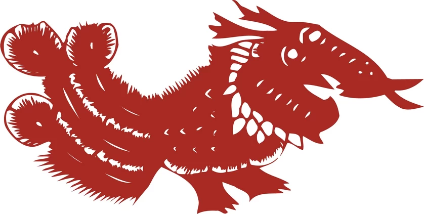 中国风中式传统喜庆民俗人物动物窗花剪纸插画边框AI矢量PNG素材【799】